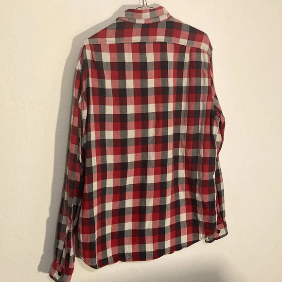 🌈 J Crew shirtings tailored fit lined flannel men’s Large 100% cotton - Picture 6 of 6